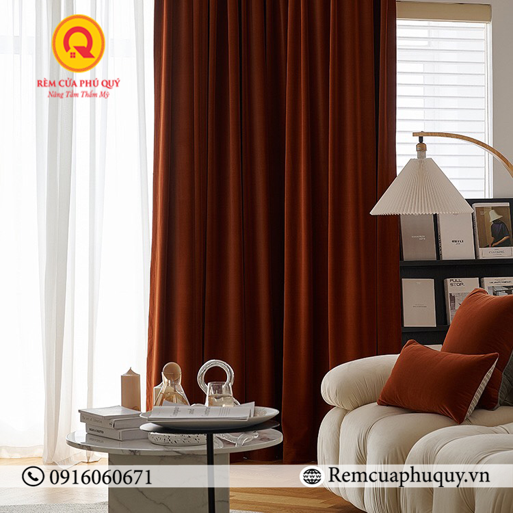Rèm Cửa Màu Camel Brown