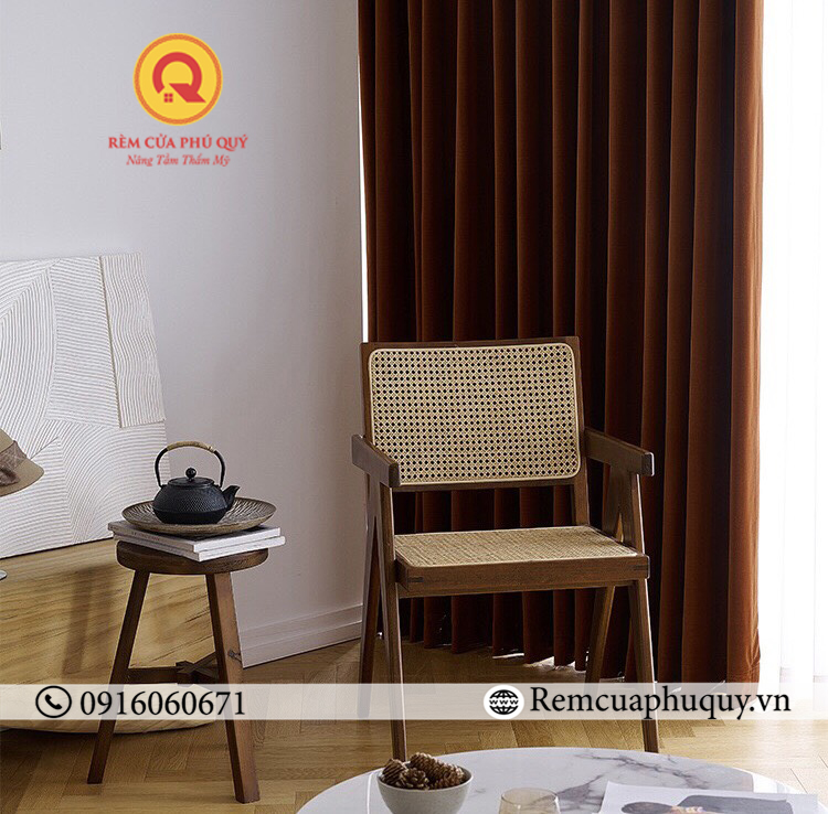 Rèm Cửa Màu Camel Brown