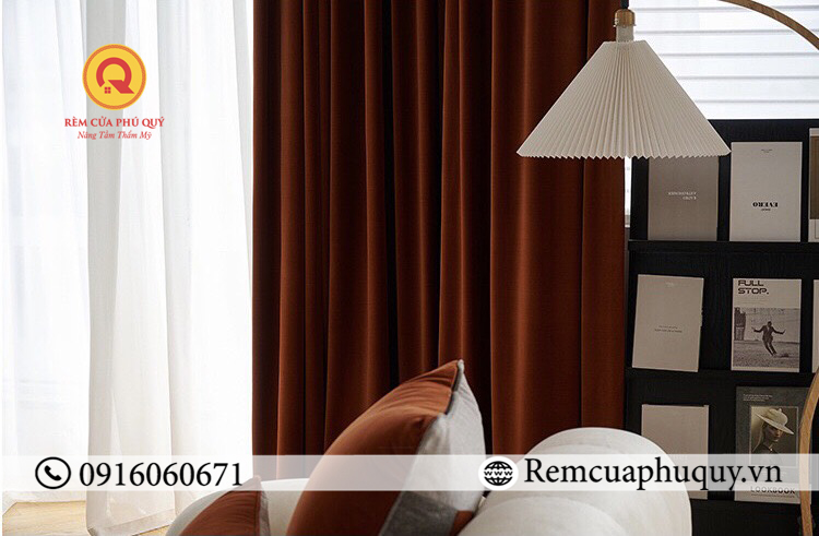 Rèm Cửa Màu Camel Brown
