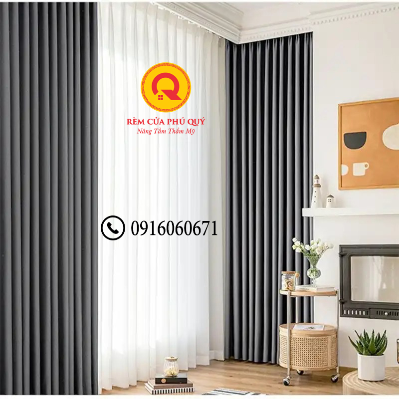 +7 Mẫu Rèm Cửa Màu Xám